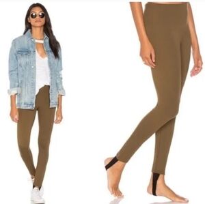 NWOT Free People Ponti Stirrup Pant Sz M Olive